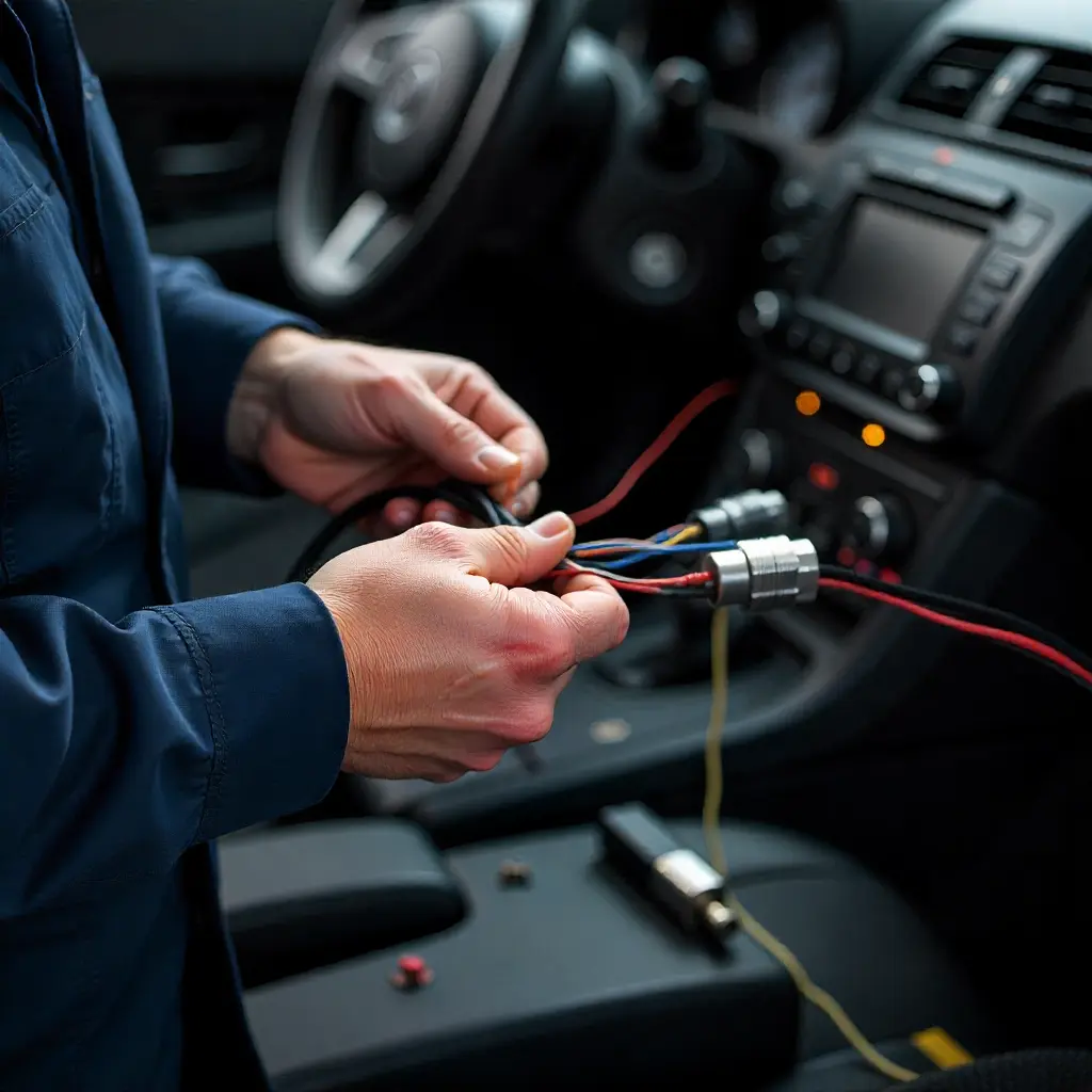 Custom car electronics installation